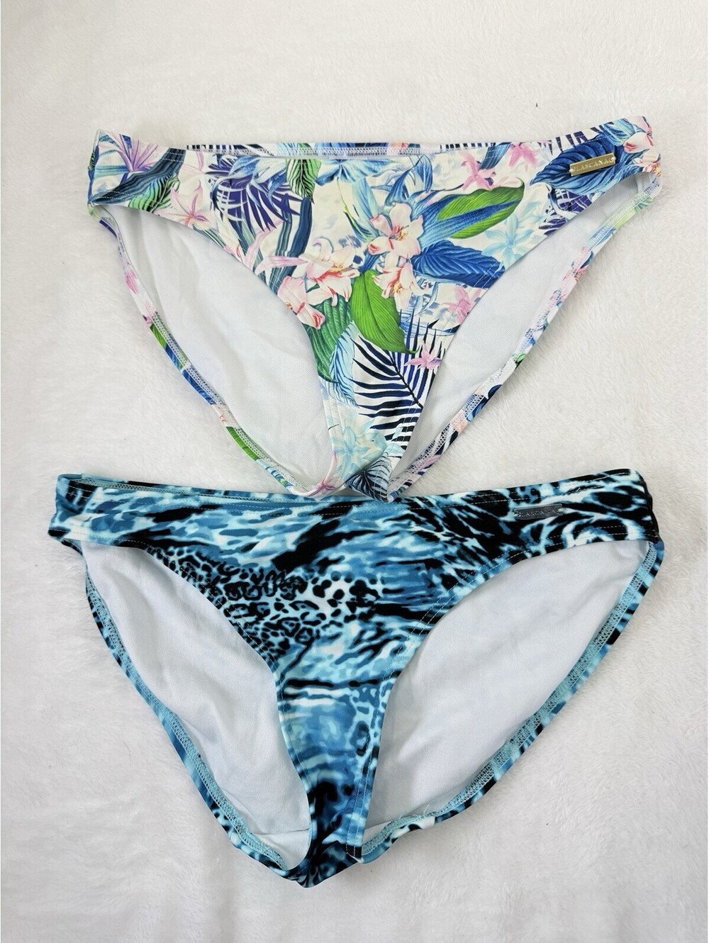 Venus Bikini Bottom Size 6 Womens Small Lot 2 Swim Bottoms Blue Swimsuit